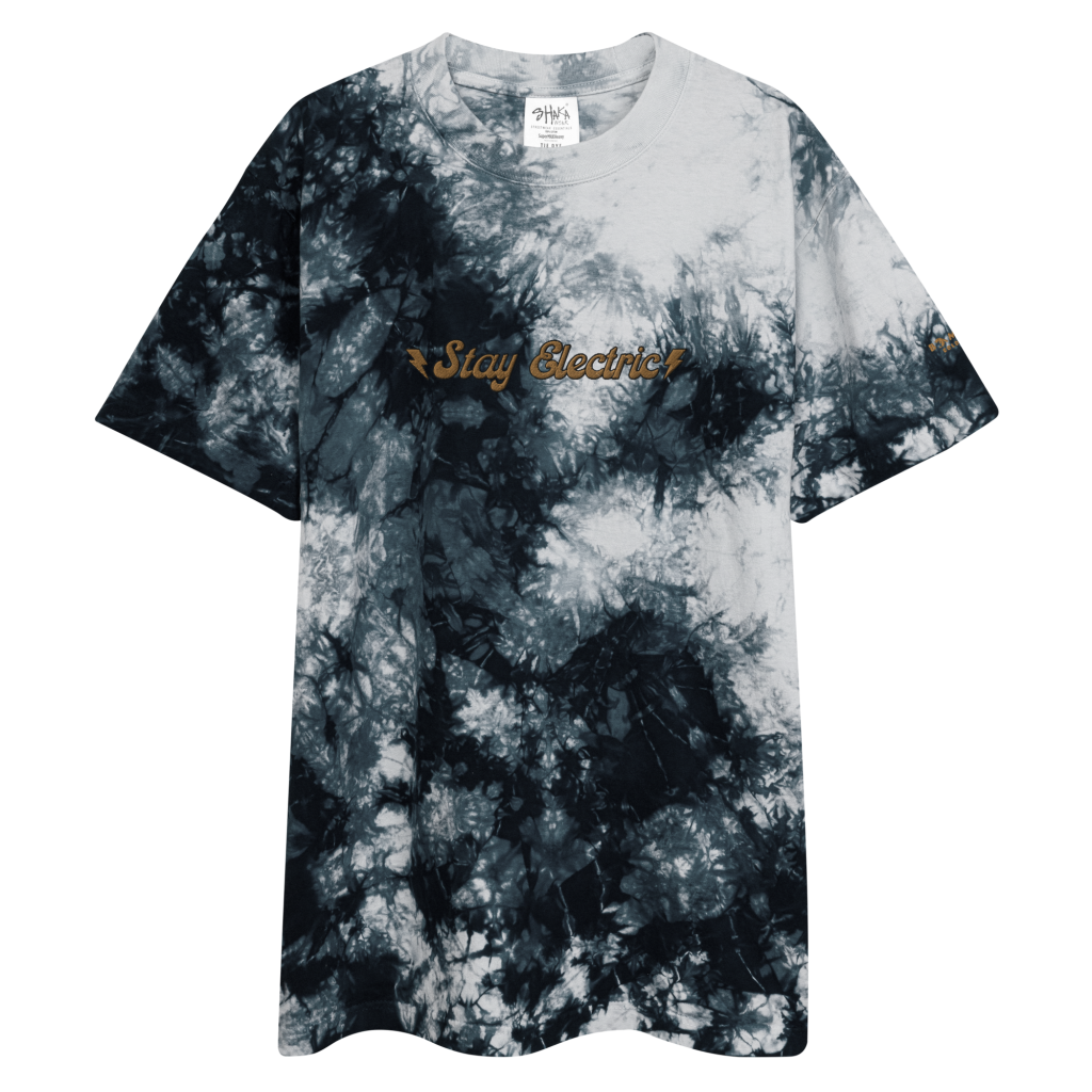 Stay Electric - Oversized tie-dye t-shirt